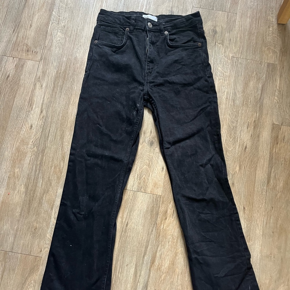 Zara black wide leg pants.